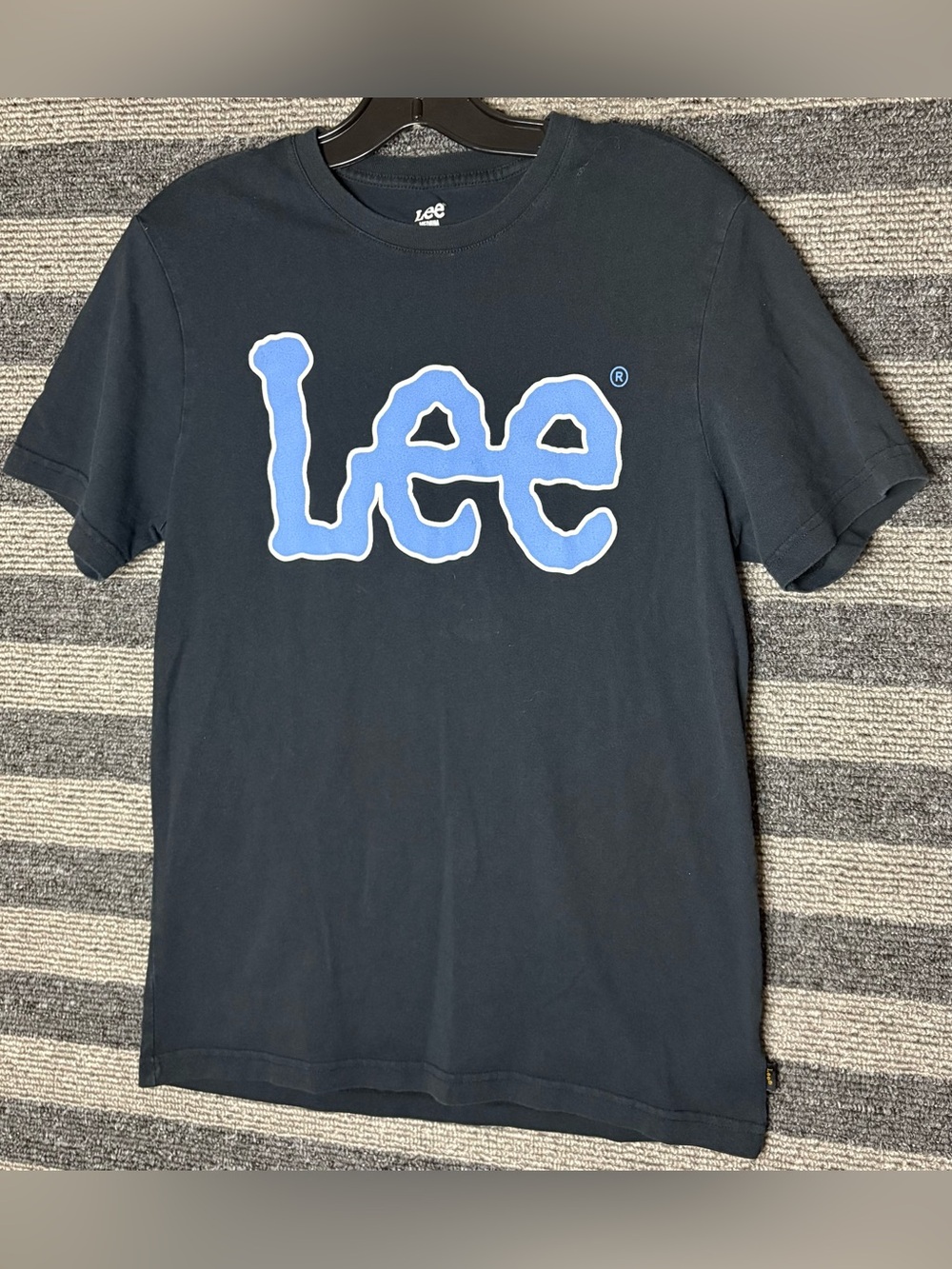 Lee Jeans Big Logo Black Men’s Graphic T-Shirt Medium EUC
